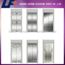 Hairline Stainless Steel / Mirro / Etching Door Elevator